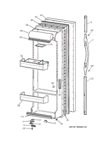 02 - Fresh Food Door parts for Ge Refrigerator ERS2026DABB from AppliancePartsPros.com
