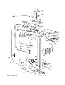 04 - Fresh Food Section parts for Ge Refrigerator TPG21KRDAWS from AppliancePartsPros.com