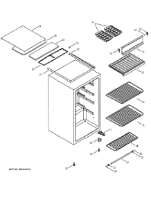 02 - Cainet parts for Ge Refrigerator TAX4ANXEWN from AppliancePartsPros.com