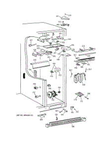 05 - Fresh Food Section parts for Ge Refrigerator TPG24PFCGBS from AppliancePartsPros.com