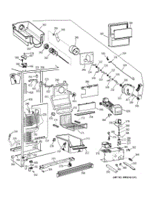 03 - Freezer Section parts for Ge Refrigerator TFK25PRDAWW from AppliancePartsPros.com