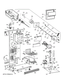 03 - Freezer Section parts for Ge Refrigerator TFM25PRBGBS from AppliancePartsPros.com