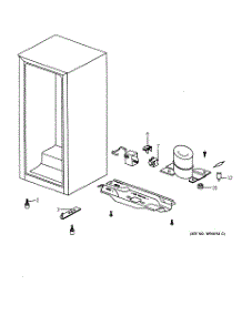 03 - Unit Parts parts for Ge Refrigerator TAX3DNCWH from AppliancePartsPros.com
