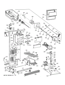 03 - Freezer Section parts for Ge Refrigerator TFM25CRBGBS from AppliancePartsPros.com