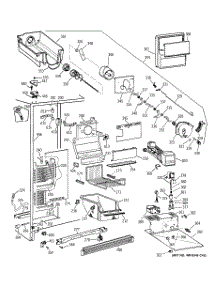 03 - Freezer Section parts for Ge Refrigerator TFG25PRBGBS from AppliancePartsPros.com