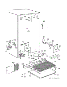 07 - Unit Parts parts for Ge Refrigerator TFS28PPBEBS from AppliancePartsPros.com