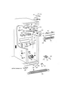05 - Fresh Food Section parts for Ge Refrigerator TPS24PIBEBS from AppliancePartsPros.com