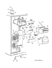 03 - Freezer Section parts for Ge Refrigerator TPS24PIBGBS from AppliancePartsPros.com