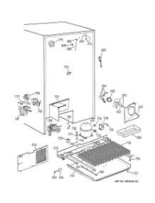 07 - Unit Parts parts for Ge Refrigerator TPS24BPCGBS from AppliancePartsPros.com