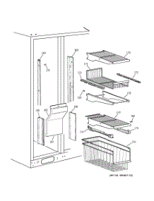04 - Freezer Shelves parts for Ge Refrigerator TPG24PFCCBS from AppliancePartsPros.com