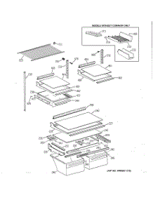 04 - Shelf Parts parts for Ge Refrigerator TBX18IADARWW from AppliancePartsPros.com