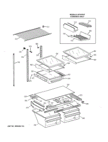 04 - Shelves & Drawers parts for Ge Refrigerator ERT2021DARBB from AppliancePartsPros.com