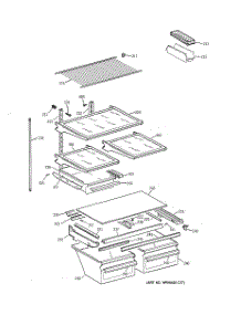 04 - Shelf Parts parts for Ge Refrigerator TBX18GADARWW from AppliancePartsPros.com