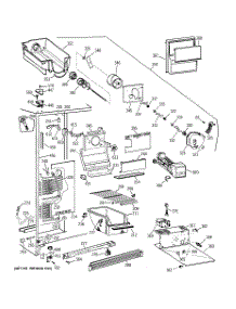 02 - Freezer Section parts for Ge Refrigerator MSZ20BWBGWW from AppliancePartsPros.com