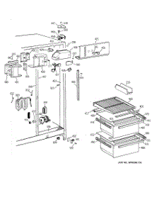 03 - Fresh Food Section parts for Ge Refrigerator MSZ20BWBGWW from AppliancePartsPros.com