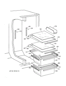 04 - Fresh Food Section parts for Ge Refrigerator MST20GABGWW from AppliancePartsPros.com