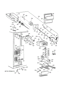 03 - Freezer Section parts for Ge Refrigerator MSG28DHCGWW from AppliancePartsPros.com