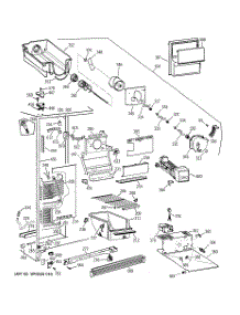 02 - Freezer Section parts for Ge Refrigerator MSZ20GWCGWW from AppliancePartsPros.com