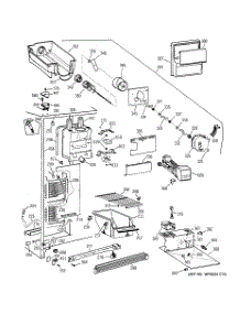 02 - Freezer Section parts for Ge Refrigerator MRSC20KWBGWH from AppliancePartsPros.com