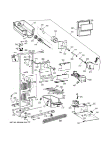 02 - Freezer Section parts for Ge Refrigerator MSG20GWBGWW from AppliancePartsPros.com