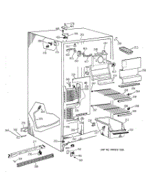 02 - Freezer Section parts for Ge Refrigerator MSG22GABGWW from AppliancePartsPros.com