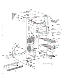 02 - Freezer Section parts for Ge Refrigerator MSZ20GABGWW from AppliancePartsPros.com