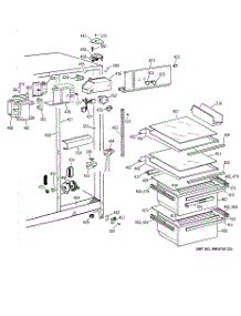 03 - Fresh Food Section parts for Ge Refrigerator MSG22GABGWW from AppliancePartsPros.com