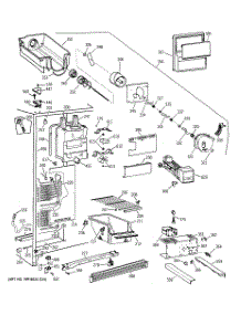 02 - Freezer Section parts for Ge Refrigerator MRSC20KWBKWH from AppliancePartsPros.com