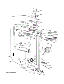 04 - Fresh Food Section parts for Ge Refrigerator TPG21KRCGWH from AppliancePartsPros.com