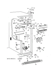 05 - Fresh Food Section parts for Ge Refrigerator TFG30PFCGBB from AppliancePartsPros.com