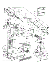 03 - Freezer Section parts for Ge Refrigerator TFX25JPCGWW from AppliancePartsPros.com