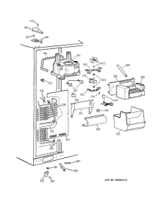 03 - Freezer Section parts for Ge Refrigerator TPS24PIBCBS from AppliancePartsPros.com