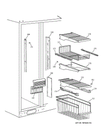 04 - Freezer Shelves parts for Ge Refrigerator TPS24PIBCBS from AppliancePartsPros.com