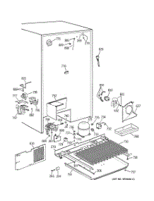 07 - Unit Parts parts for Ge Refrigerator TPS24PBBBBS from AppliancePartsPros.com