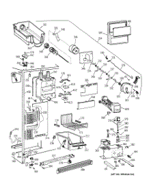 03 - Freezer Section parts for Ge Refrigerator TFB26PPDACC from AppliancePartsPros.com
