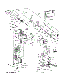 03 - Freezer Section parts for Ge Refrigerator TFS28PPBBBS from AppliancePartsPros.com