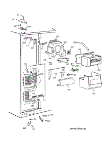 03 - Freezer Section parts for Ge Refrigerator TPJ24BIBGWW from AppliancePartsPros.com