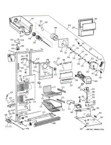 03 - Freezer Section parts for Ge Refrigerator TPG21BRCGWW from AppliancePartsPros.com