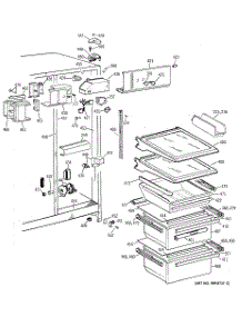 03 - Fresh Food Section parts for Ge Refrigerator TFK25ZACGAA from AppliancePartsPros.com