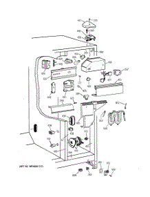 04 - Fresh Food Section parts for Ge Refrigerator TFM25CRBEBS from AppliancePartsPros.com