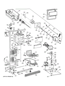 03 - Freezer Section parts for Ge Refrigerator TFM25PRBGAA from AppliancePartsPros.com