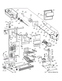 03 - Freezer Section parts for Ge Refrigerator TPG21PRCGBB from AppliancePartsPros.com