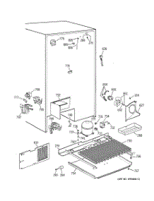 07 - Unit Parts parts for Ge Refrigerator TFX30PPBGCC from AppliancePartsPros.com