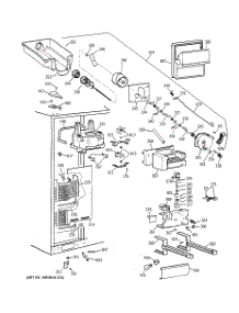 03 - Freezer Section parts for Ge Refrigerator TFS28PBDABS from AppliancePartsPros.com