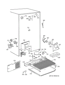 07 - Unit Parts parts for Ge Refrigerator TFS28PBDABS from AppliancePartsPros.com