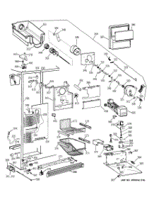 03 - Freezer Section parts for Ge Refrigerator TPX21BRBGBB from AppliancePartsPros.com