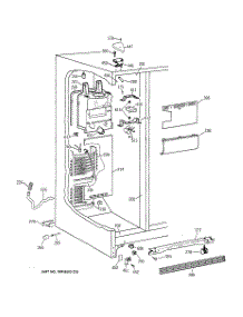 04 - Freezer Section parts for Ge Refrigerator TFM20JRBGAA from AppliancePartsPros.com
