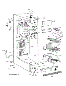 03 - Freezer Section parts for Ge Refrigerator TFX25PABGAA from AppliancePartsPros.com