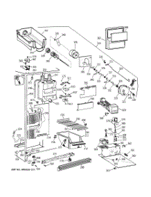 03 - Freezer Section parts for Ge Refrigerator TFX27ZPBGAA from AppliancePartsPros.com