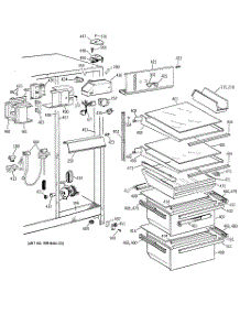 03 - Fresh Food Section parts for Ge Refrigerator TFJ22JABGAA from AppliancePartsPros.com